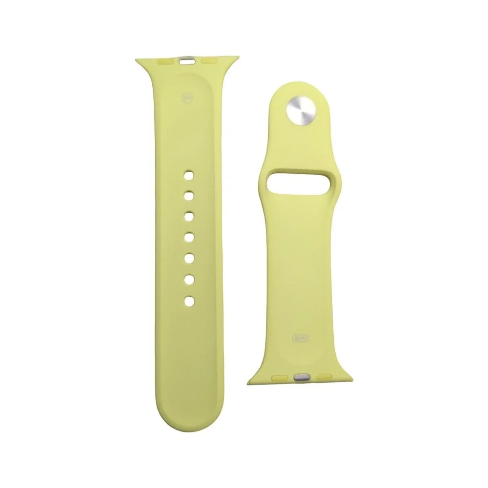 44-P Apple Watch 46mm Sport Band S/M - Yellow / Green ⬇️ Small Divot